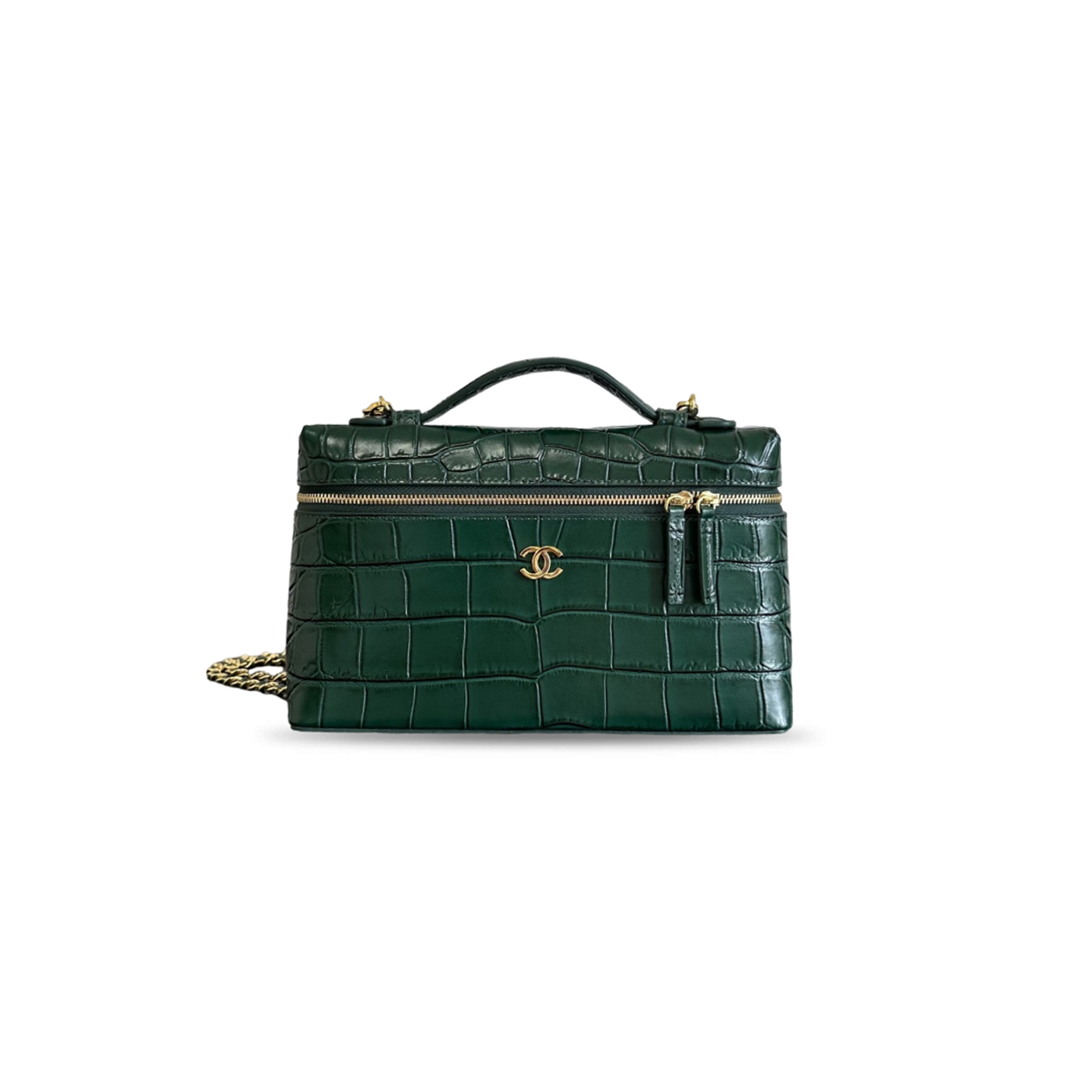 CHANEL VANITY WITH CHAIN (19.5*17*5cm)